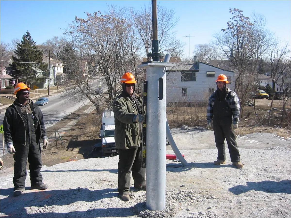 DA-10 helical anchor installed without excavation — product photo