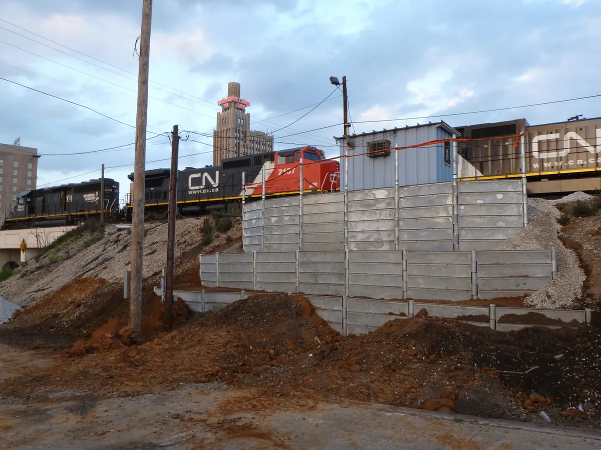Dixie Precast galvanized steel retaining wall — product photo