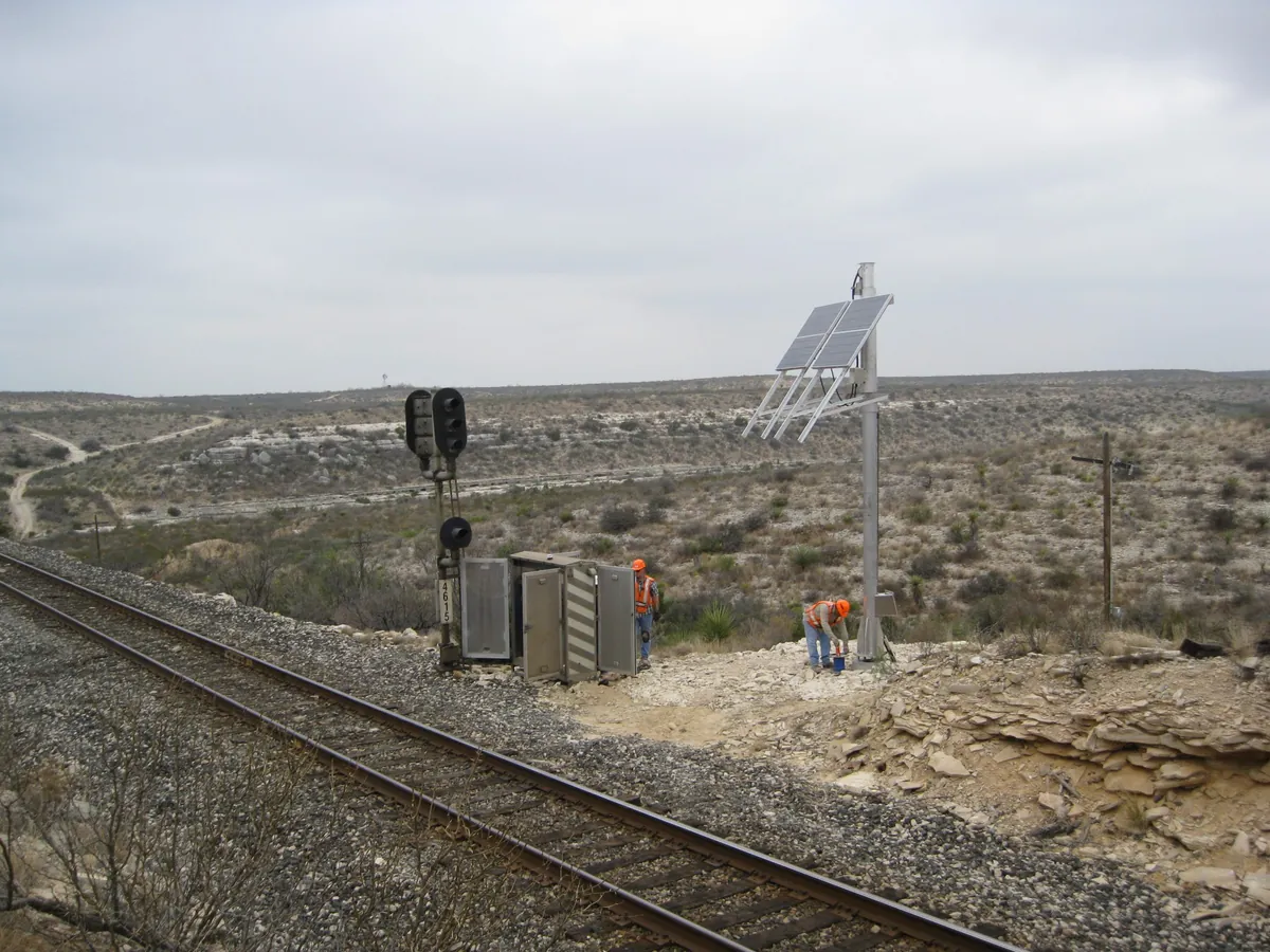 TF-2A 4X4 precast communication tower foundation — site photo 5